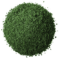 резиновая крошка, фракция 1 мм., зелёная